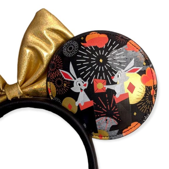 Loungefly Minnie Mickey Ears Headband: Year of the Rabbit